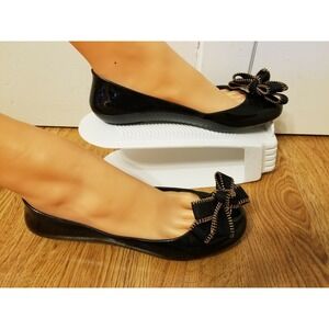 OkaL Black Shoes Womens Size 7 Round Toe Ballet Flats Spring Summer Footwear